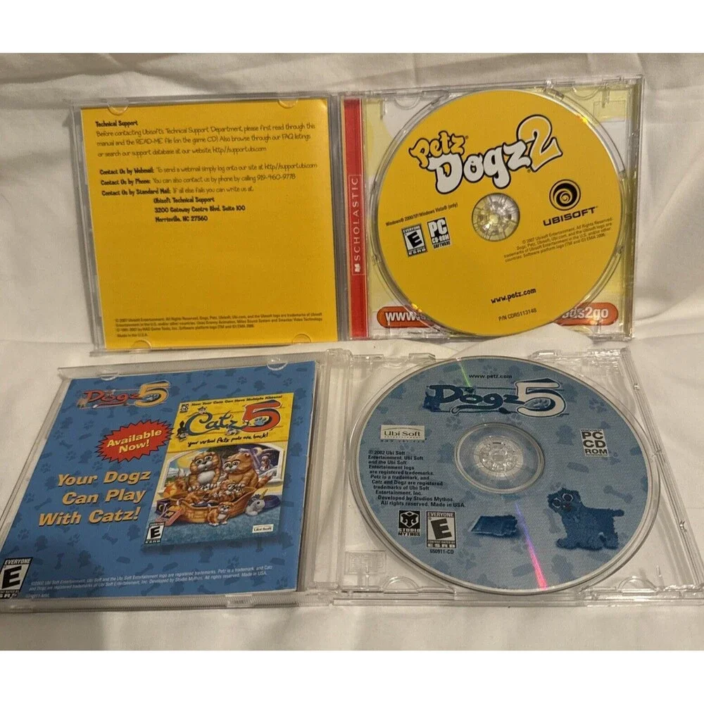 Dogz 5 Virtual Petz & Dogz 2 (PC, 2006) CD-ROM